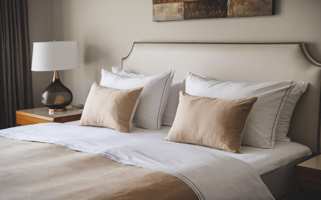 cotton sateen sheets hotel bed