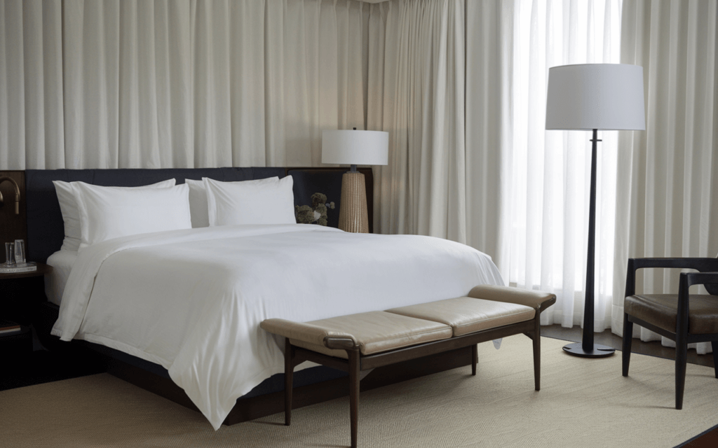 egyptian cotton sheets hotel bed